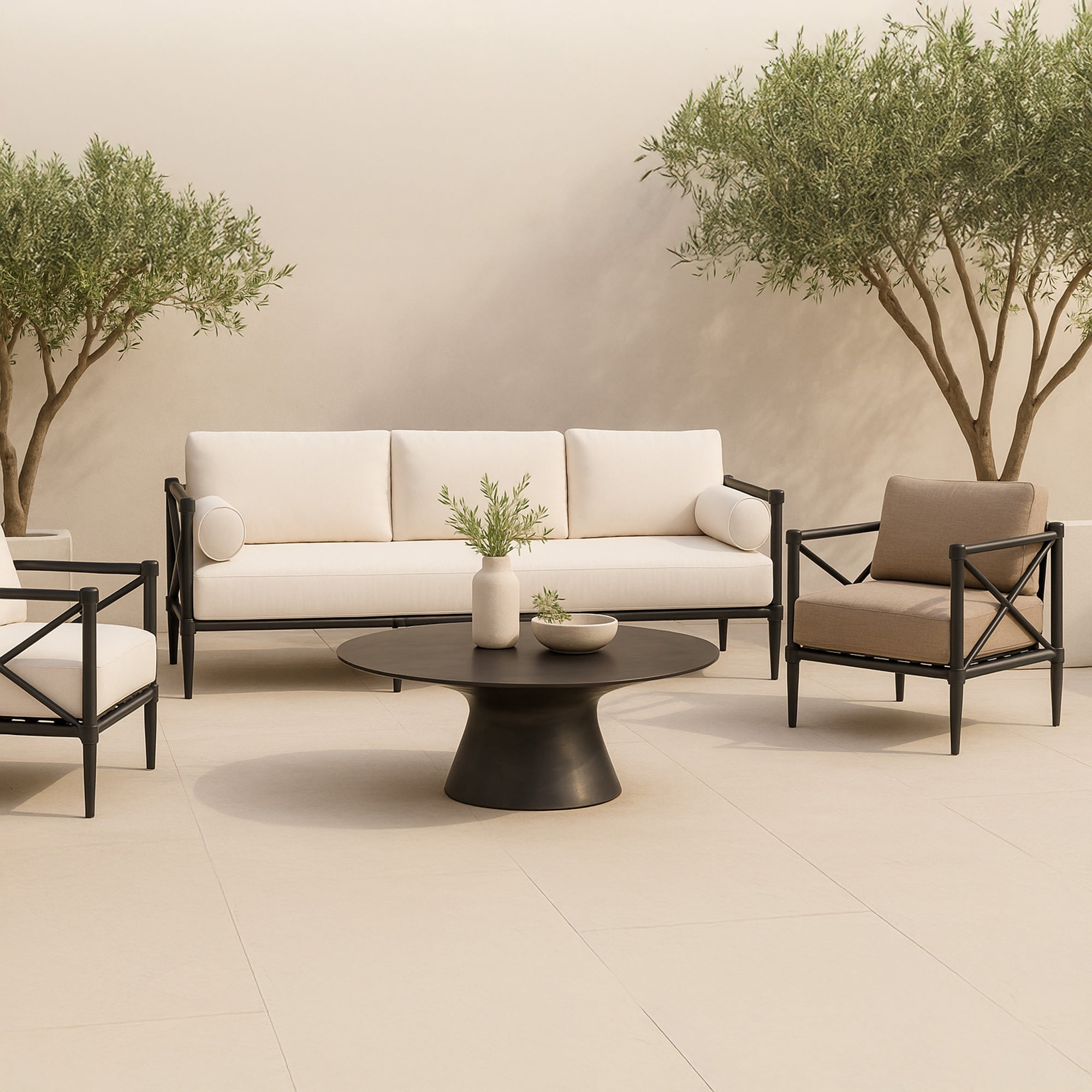 Moes Bardo Outdoor Coffee Table Deep Bronze FI-1141-31