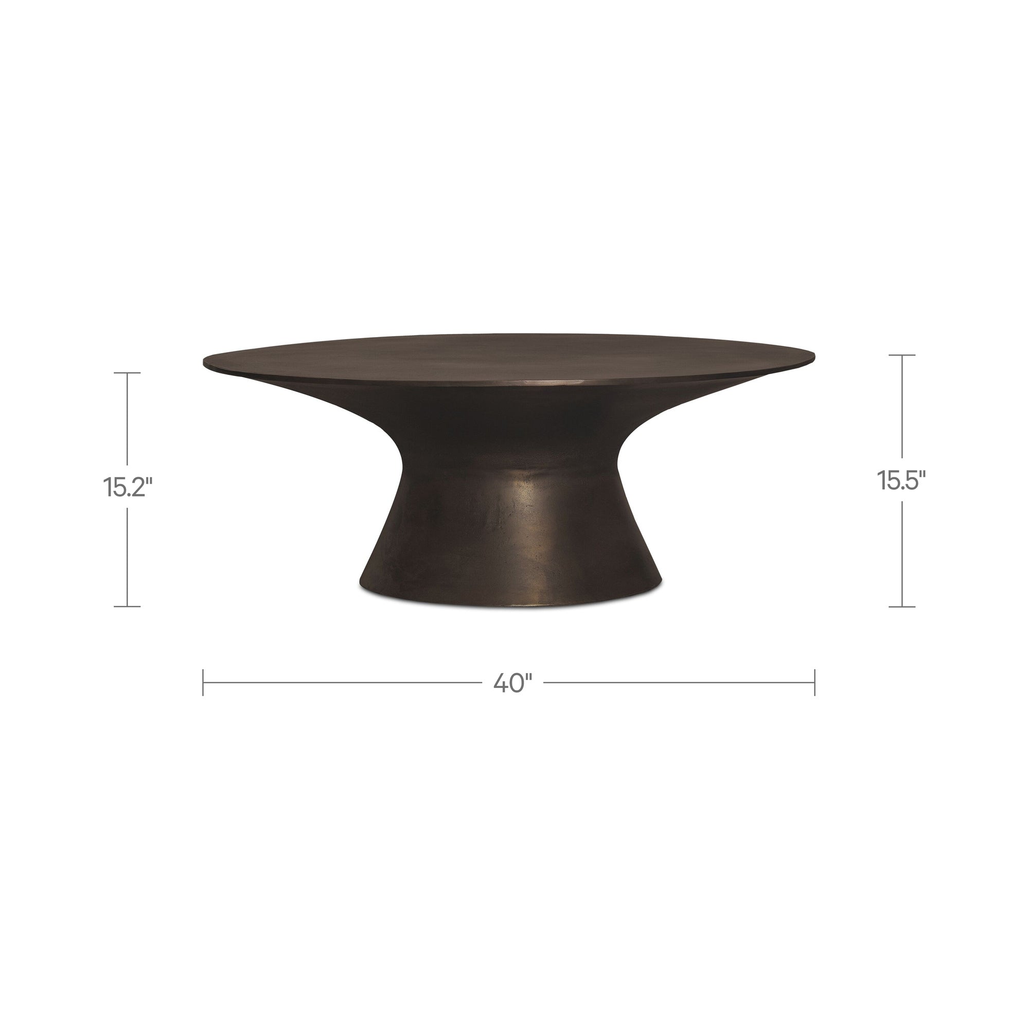 Moes Bardo Outdoor Coffee Table Deep Bronze FI-1141-31