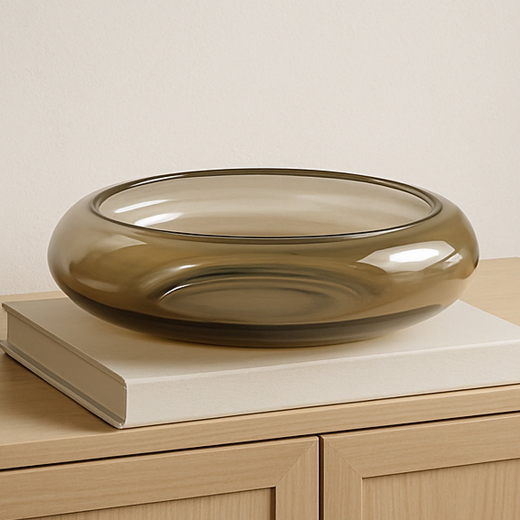 Moes Polene Glass Bowl Small Smoky Brown FI-1143-03