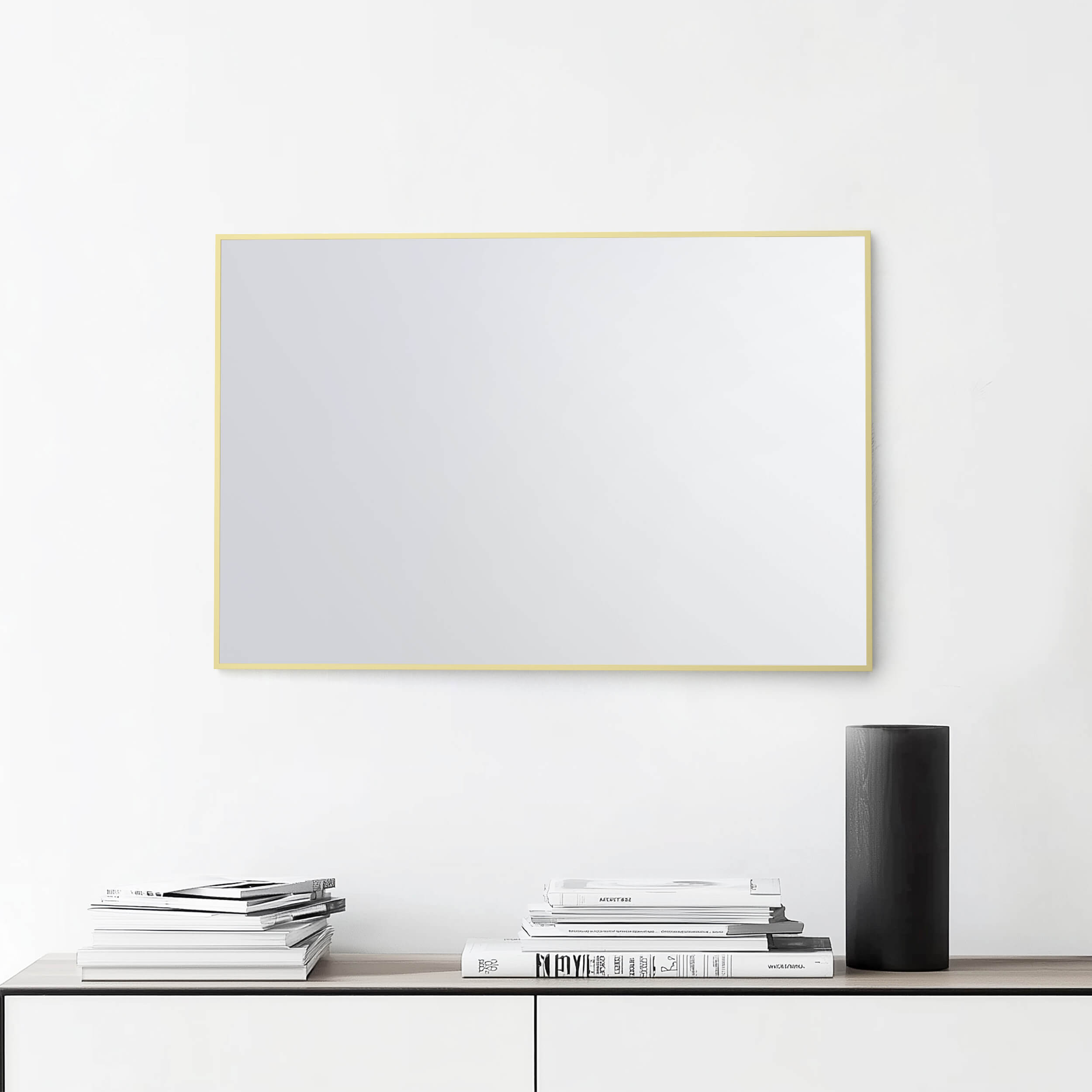 24" x 36" Metal Frame Shatterproof Wall Mount Mirror