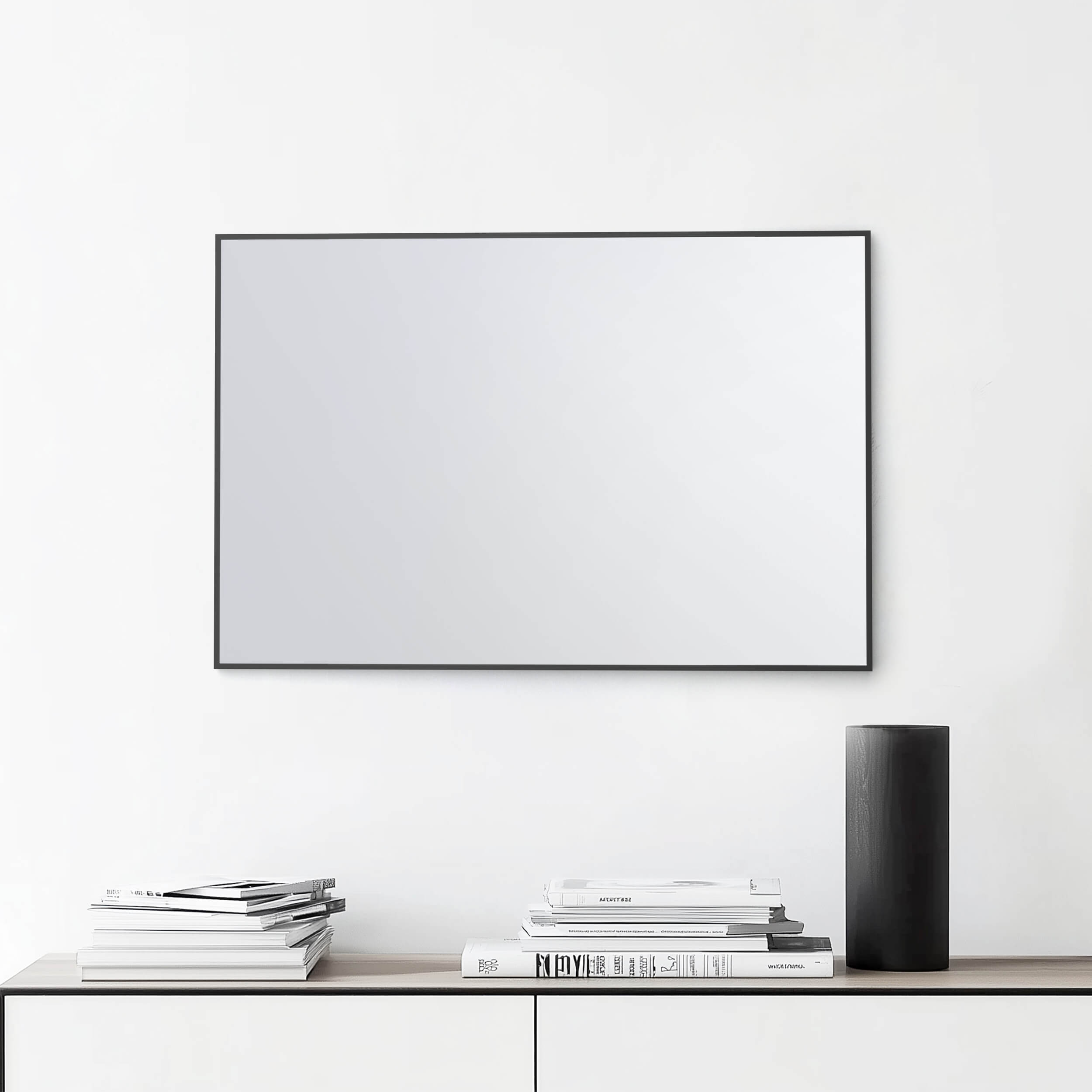 24" x 36" Metal Frame Shatterproof Wall Mount Mirror