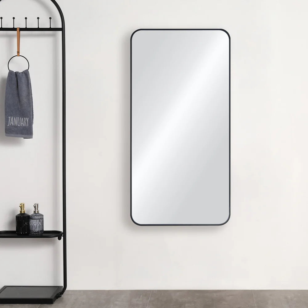 18" x 36" Shatterproof Wall Mount Metal Frame Mirror - FM2-1836