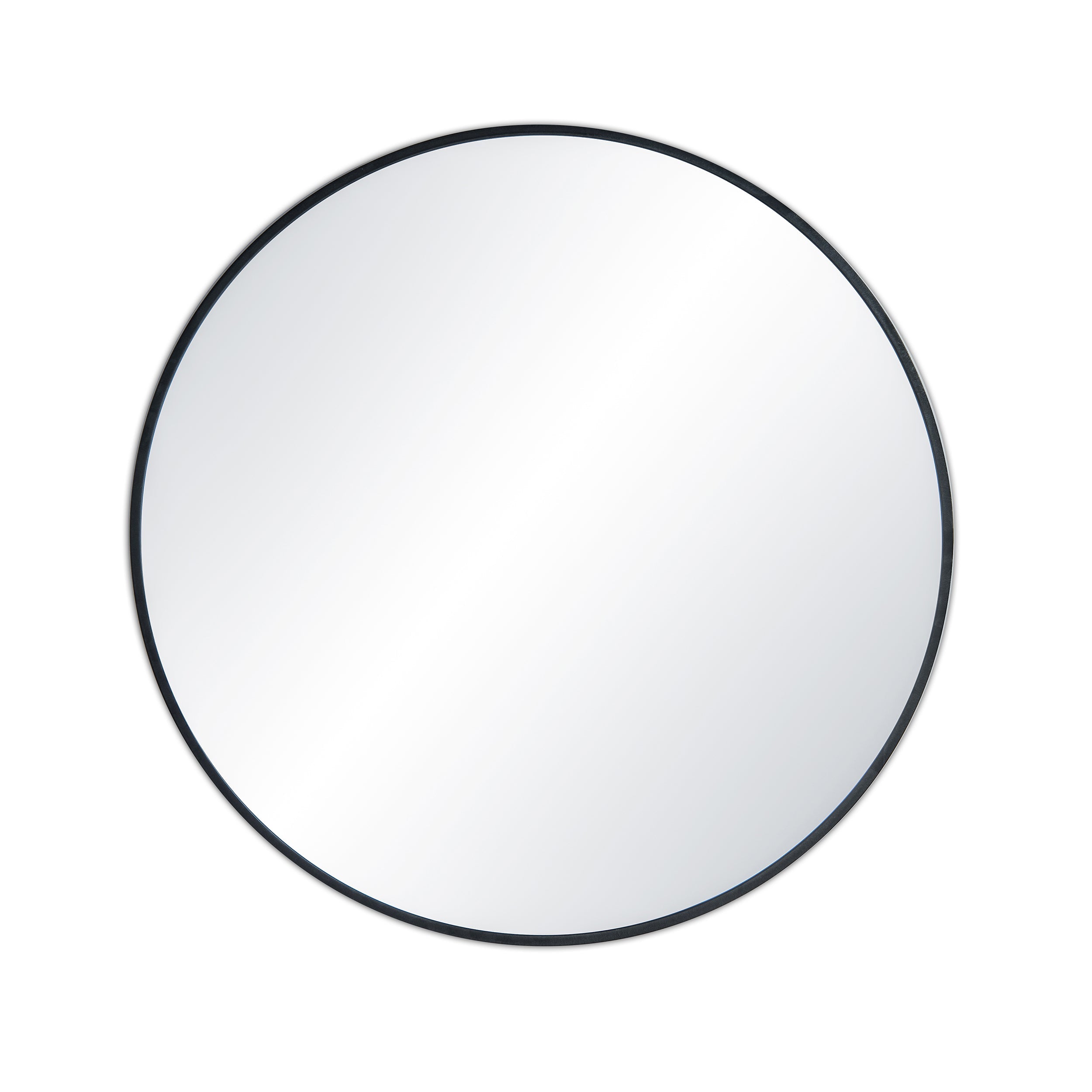 24" Round Metal Frame Shatterproof Wall Mount Mirror