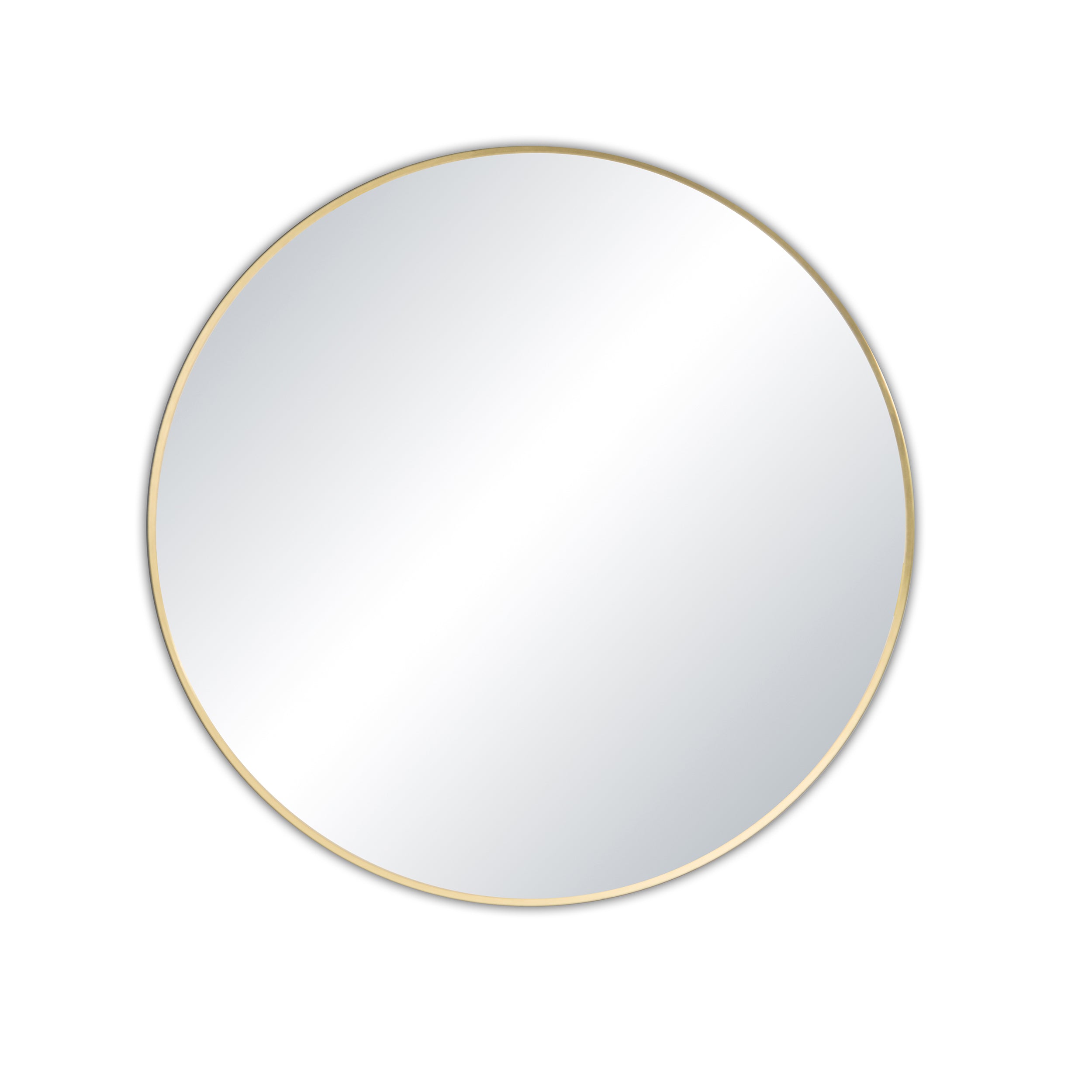 36" Round Metal Frame Shatterproof Wall Mount Mirror