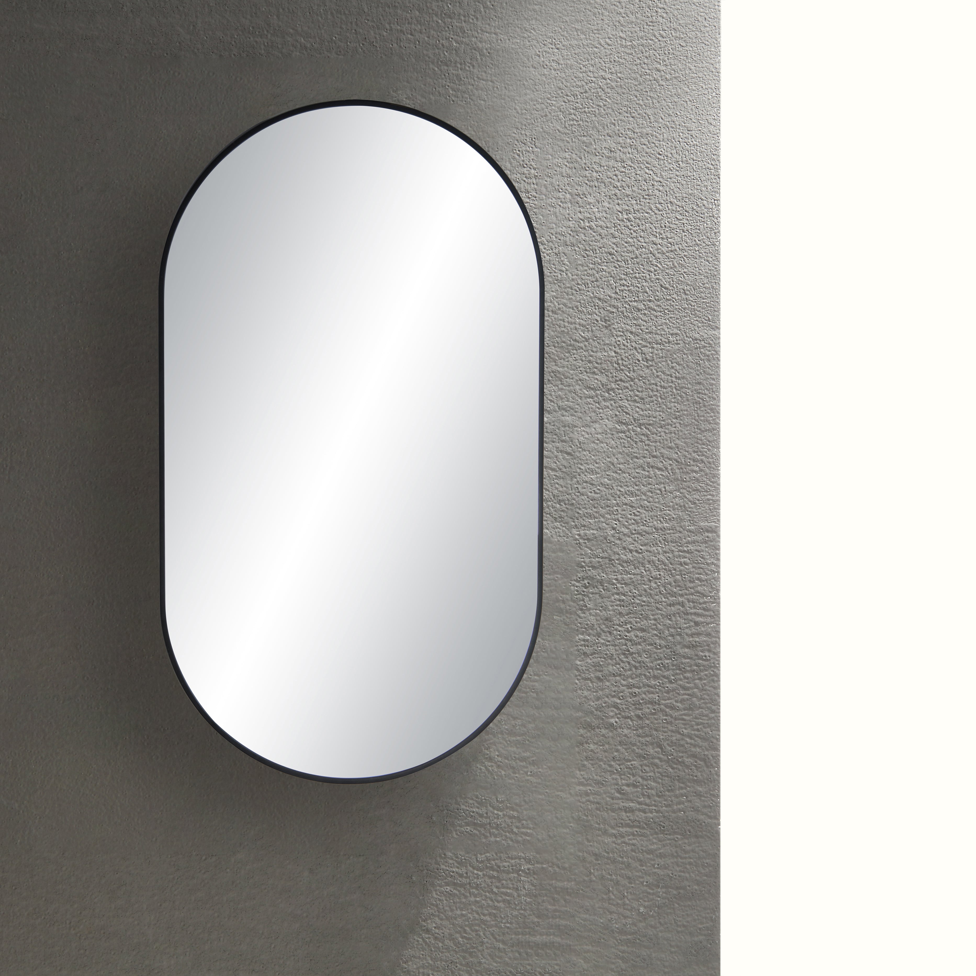 20" x 36" Metal Frame Shatterproof Wall Mount Mirror