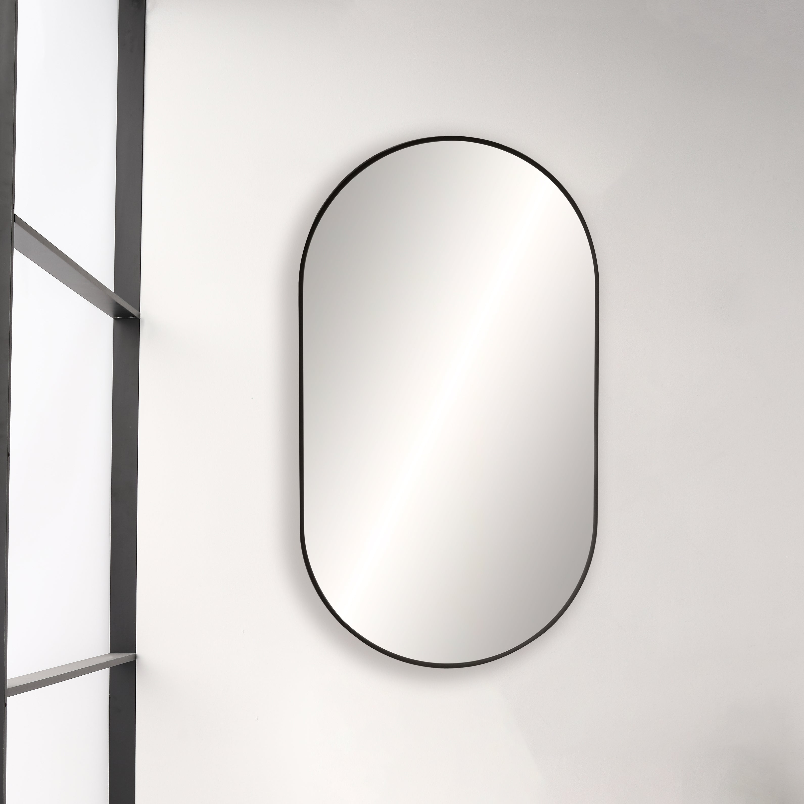 20" x 36" Metal Frame Shatterproof Wall Mount Mirror