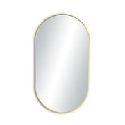 24" x 44" Metal Frame Shatterproof Wall Mount Mirror