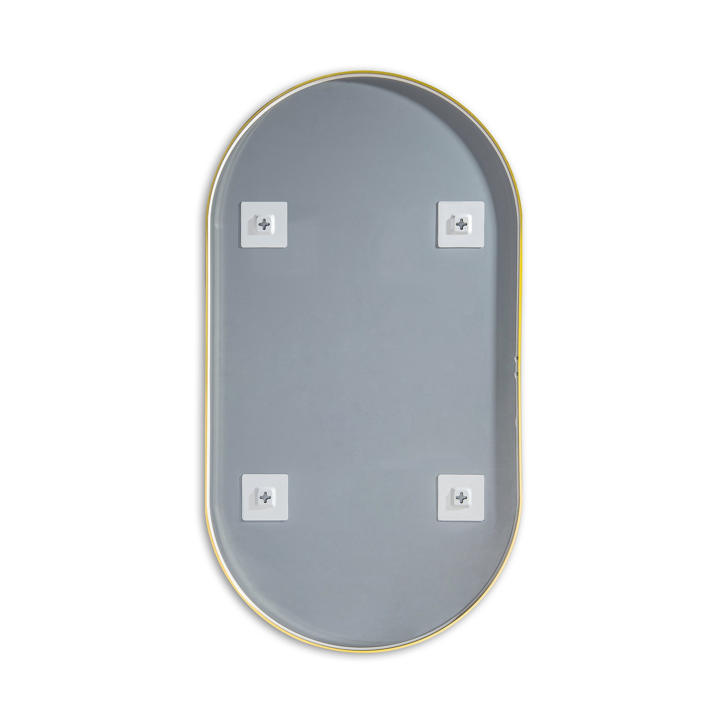 24" x 44" Metal Frame Shatterproof Wall Mount Mirror