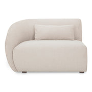Moes Amelia Left Arm Facing Chair Warm White FO-1010-18