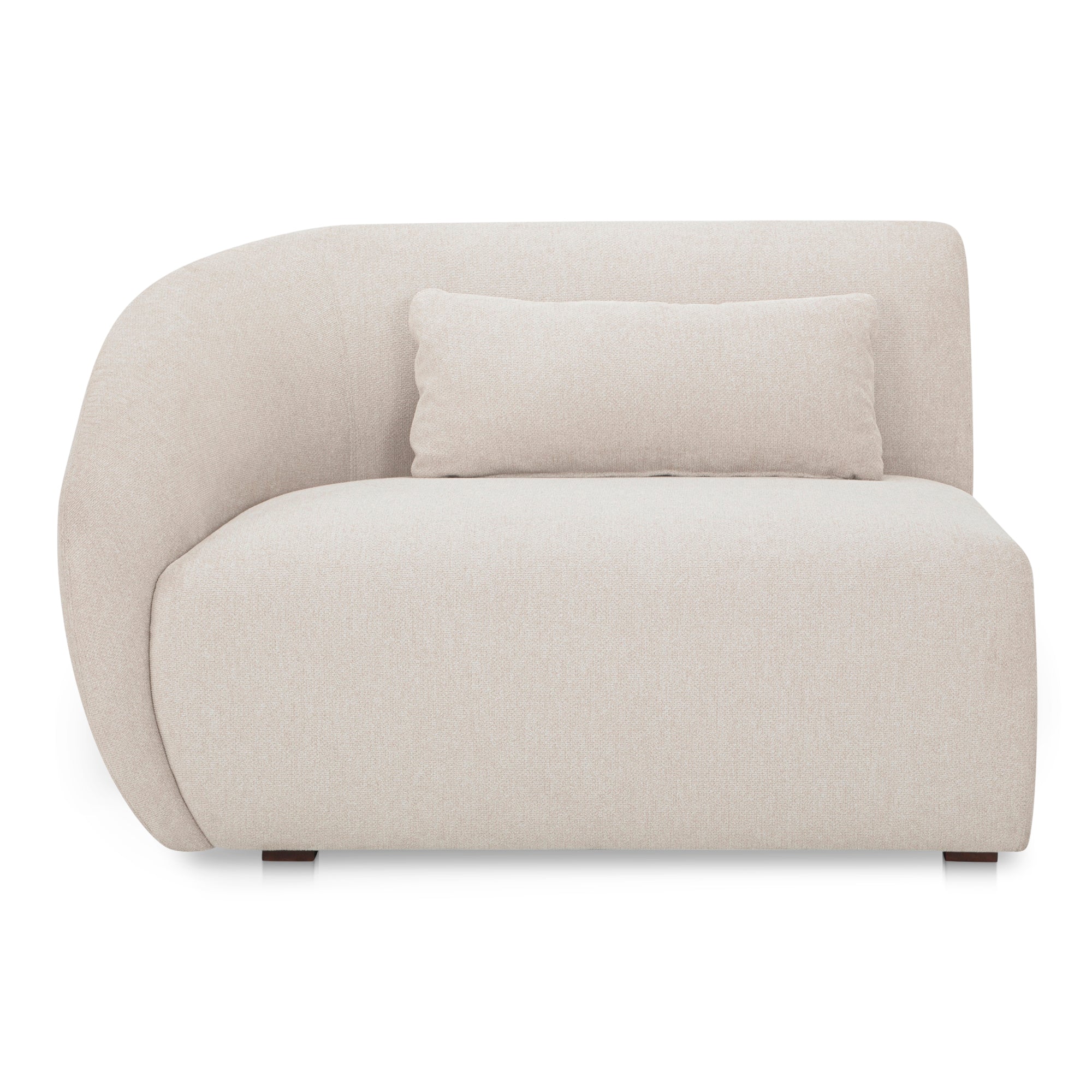 Moes Amelia Left Arm Facing Chair Warm White FO-1010-18