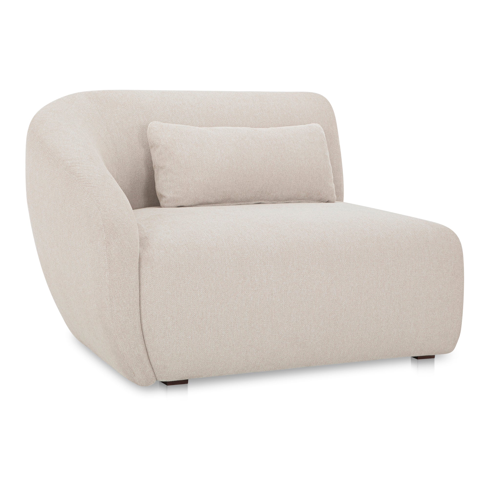 Moes Amelia Left Arm Facing Chair Warm White FO-1010-18