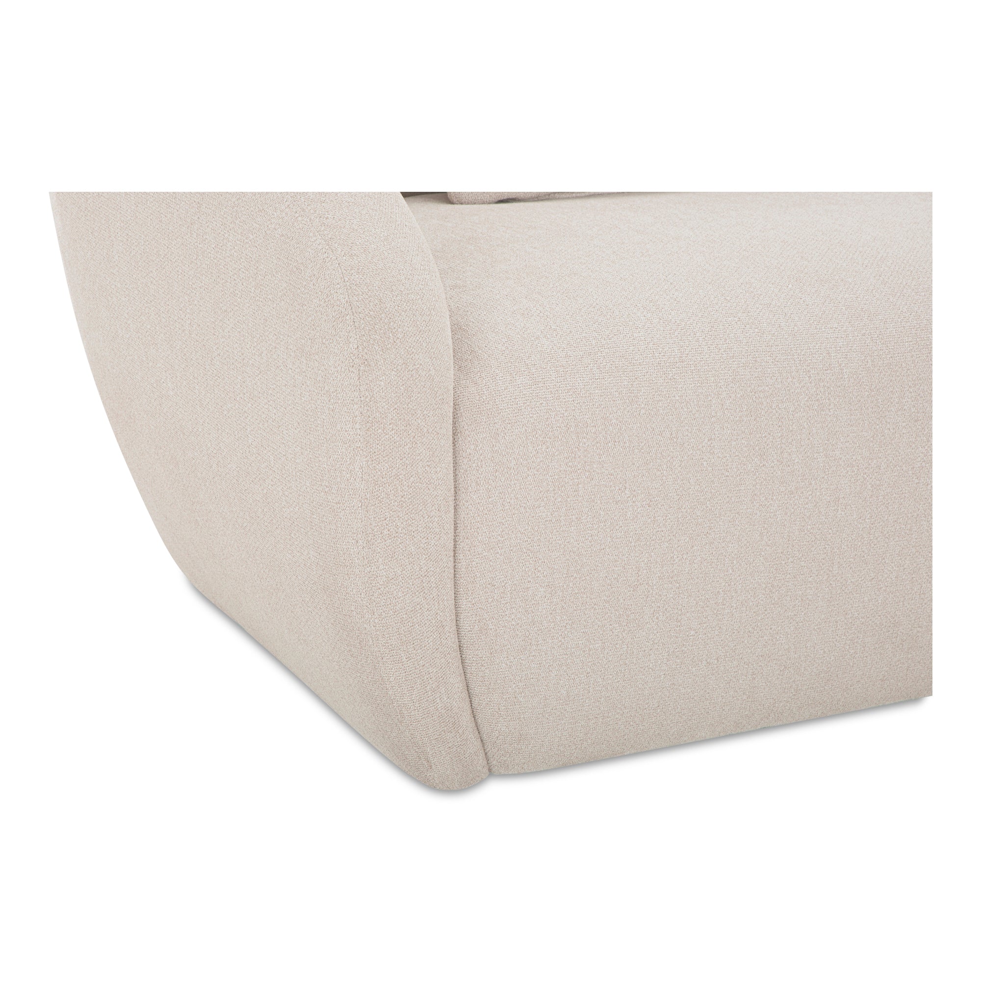 Moes Amelia Left Arm Facing Chair Warm White FO-1010-18