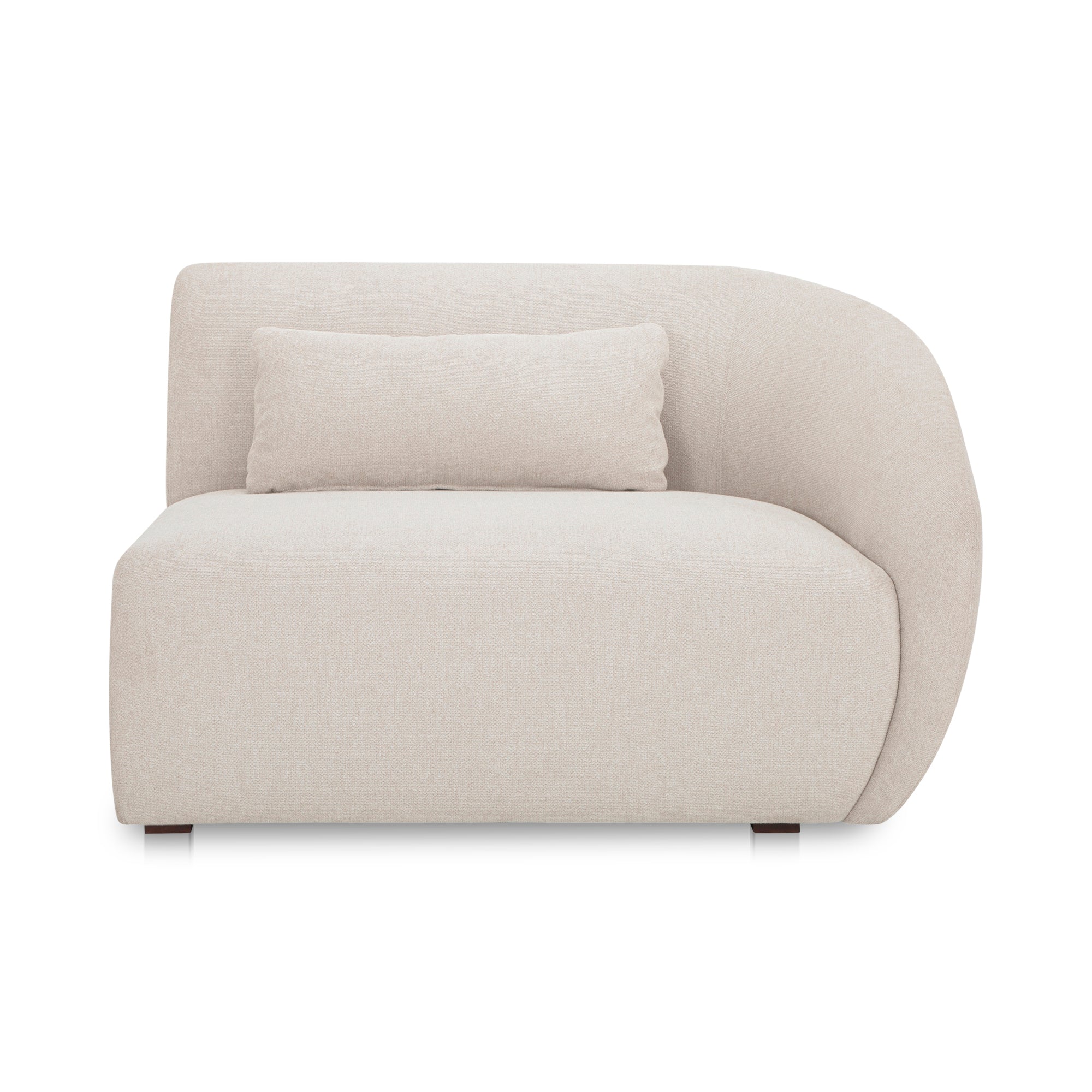 Moes Amelia Right Arm Facing Chair Warm White FO-1011-18