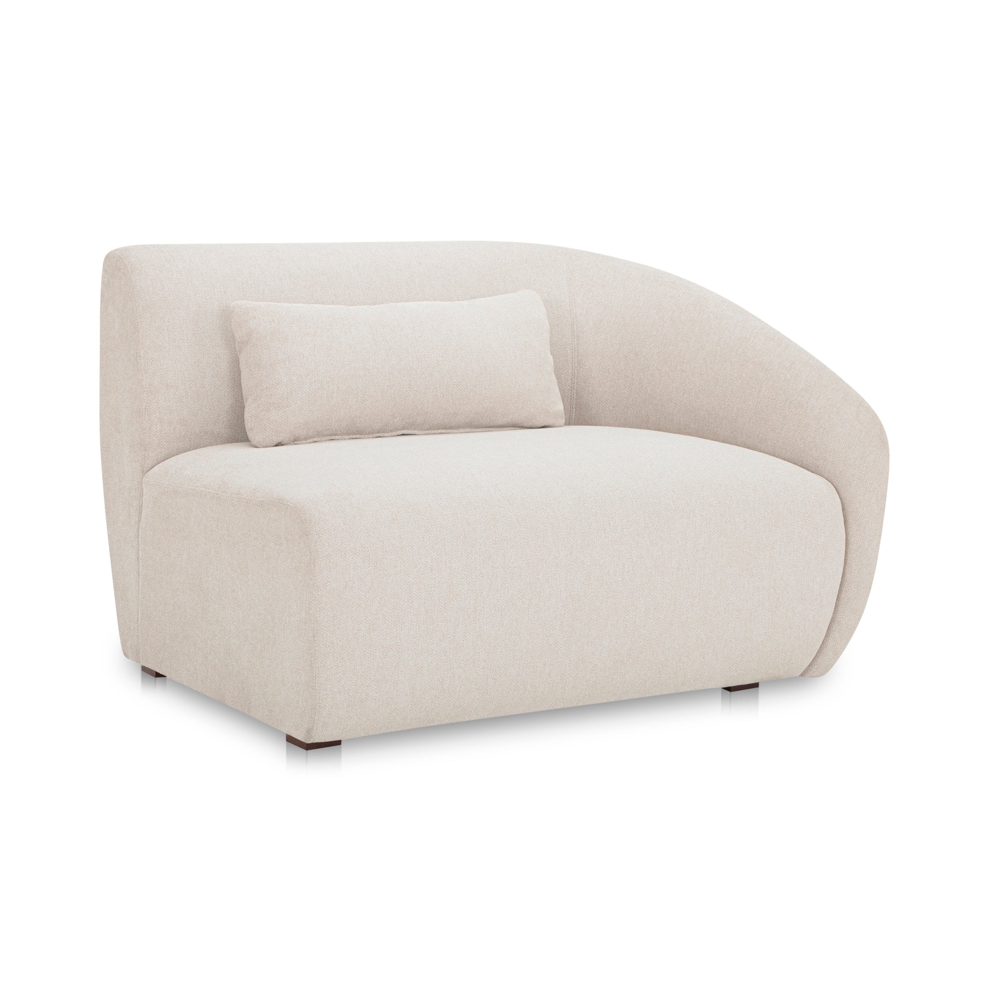 Moes Amelia Right Arm Facing Chair Warm White FO-1011-18