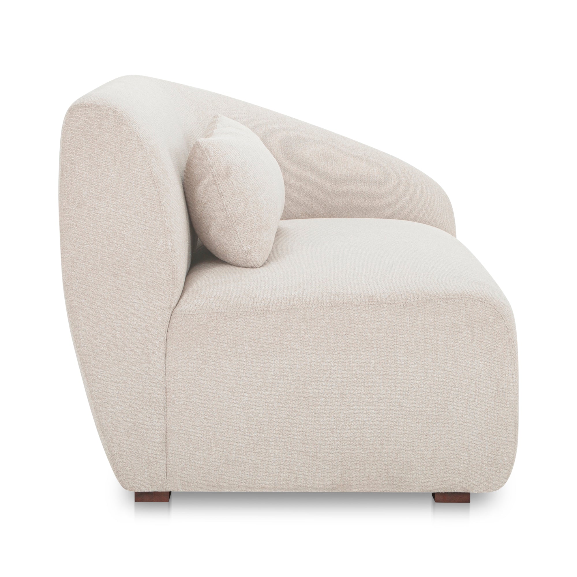 Moes Amelia Right Arm Facing Chair Warm White FO-1011-18