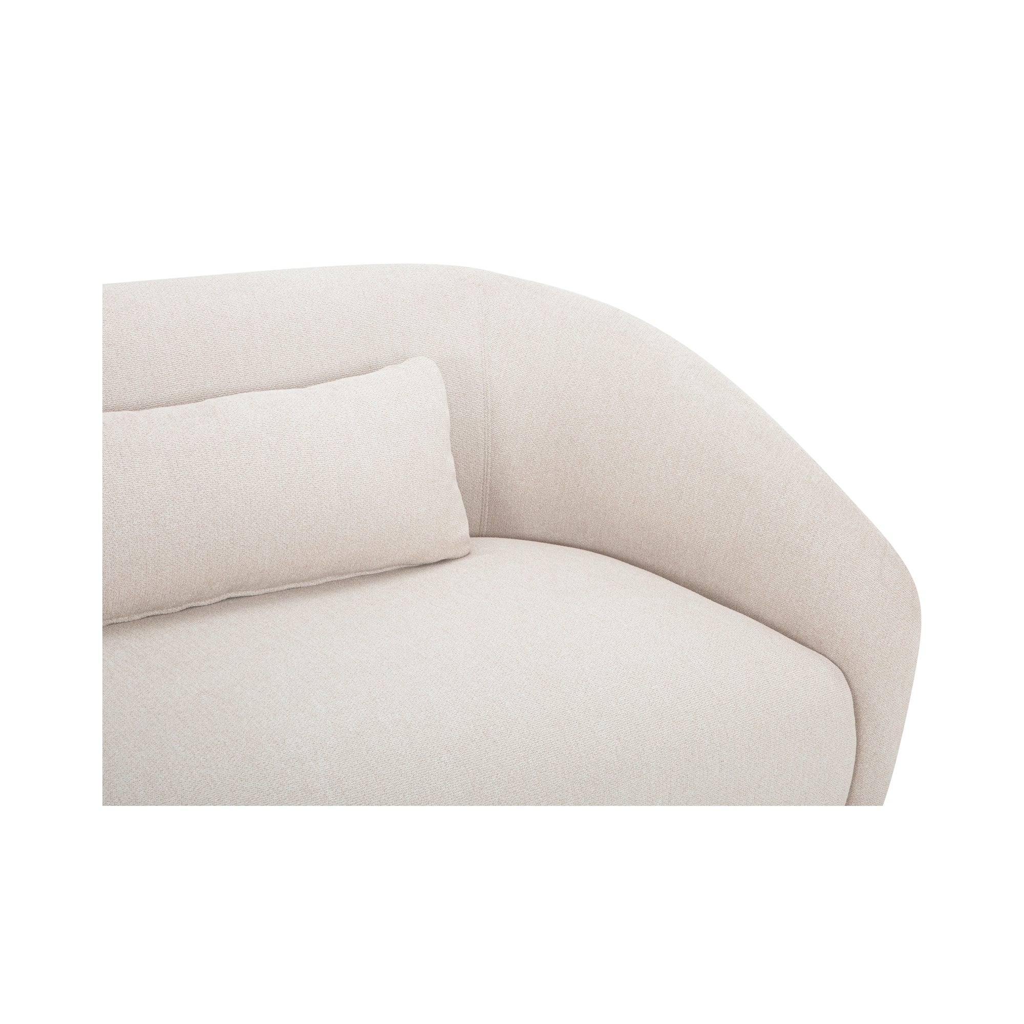 Moes Amelia Right Arm Facing Chair Warm White FO-1011-18