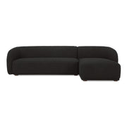 Moes Faye Right Sectional Black Boucle FO-1030-02-R-0