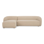 Moes Faye Left Sectional Beige Boucle FO-1030-34-L-0