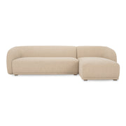 Moes Faye Right Sectional Beige Boucle FO-1030-34-R-0