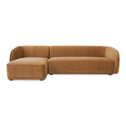 Moes Faye Left Sectional Tan Faux Mohair FO-1030-40-L-0