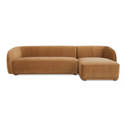 Moes Faye Right Sectional Tan Faux Mohair FO-1030-40-R-0