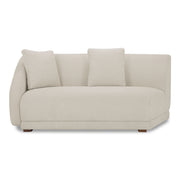 Moes Fraser Left Arm Facing Sofa Off White FO-1033-05