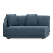 Moes Fraser Left Arm Facing Sofa Deep Blue FO-1033-19