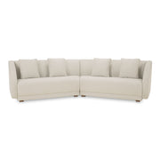 Moes Fraser 2 Piece Modular Sofa Off White FO-1045-05