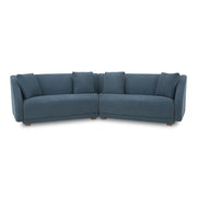 Moes Fraser 2 Piece Modular Sofa Deep Blue FO-1045-19