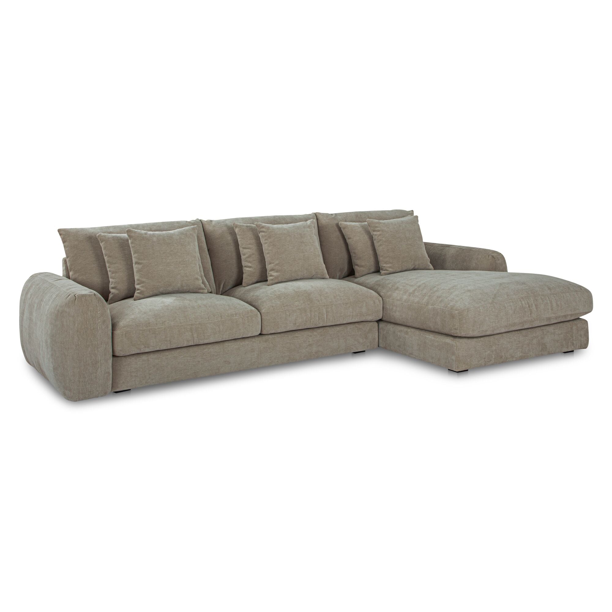 Moes Berga Sectional Right Pebble FO-1048-29-R-0