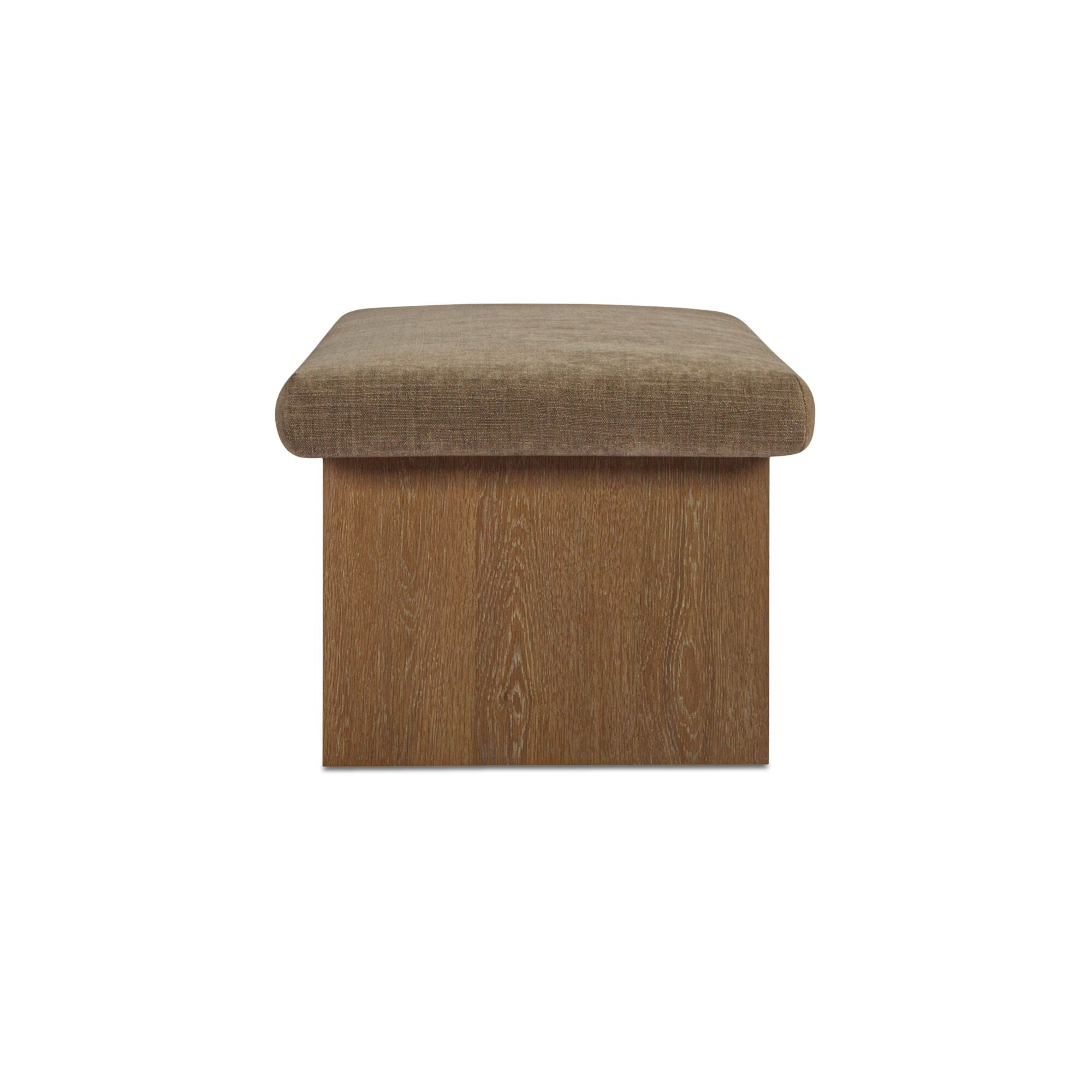Moes Gemma Storage Bench Taupe FO-1050-39