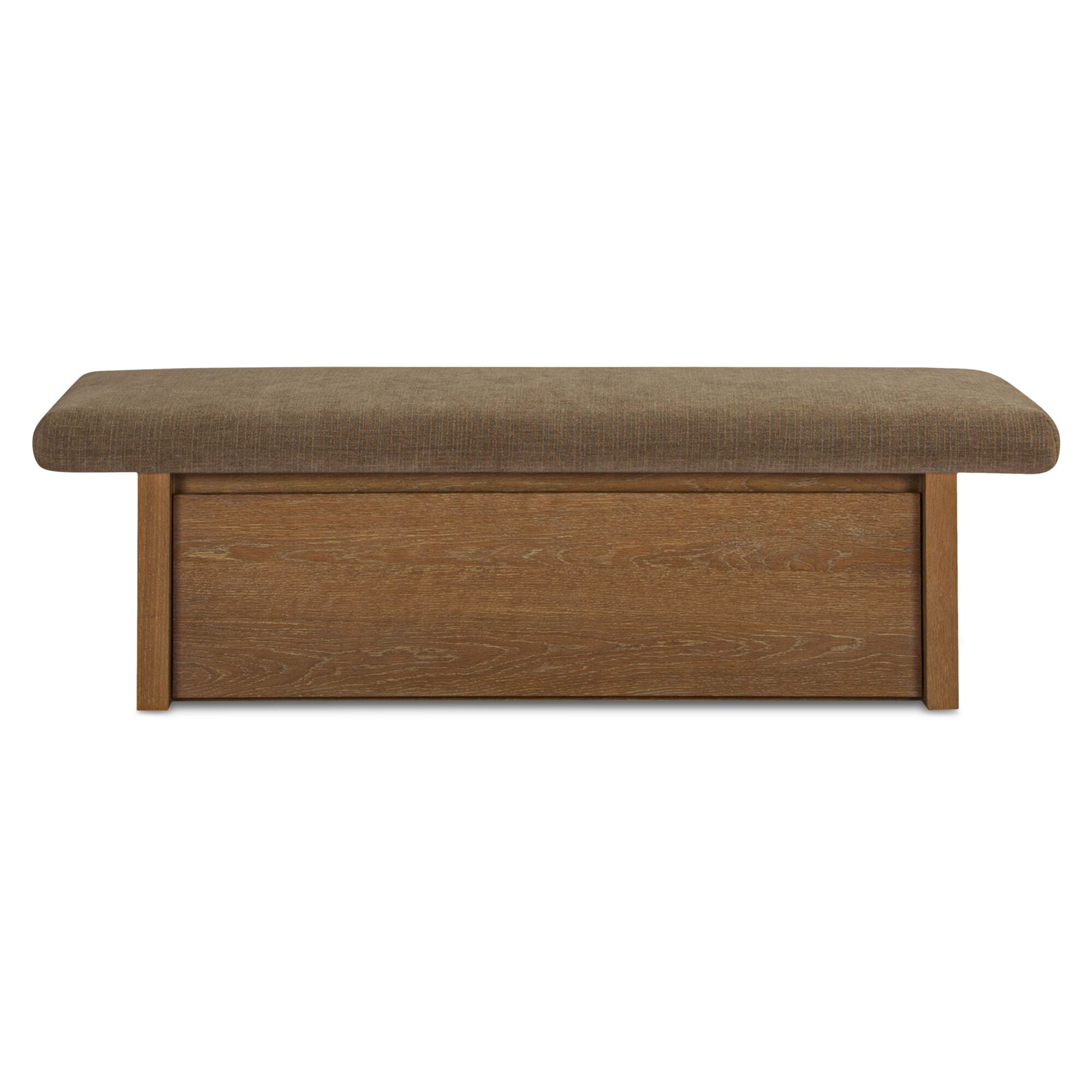 Moes Gemma Storage Bench Taupe FO-1050-39