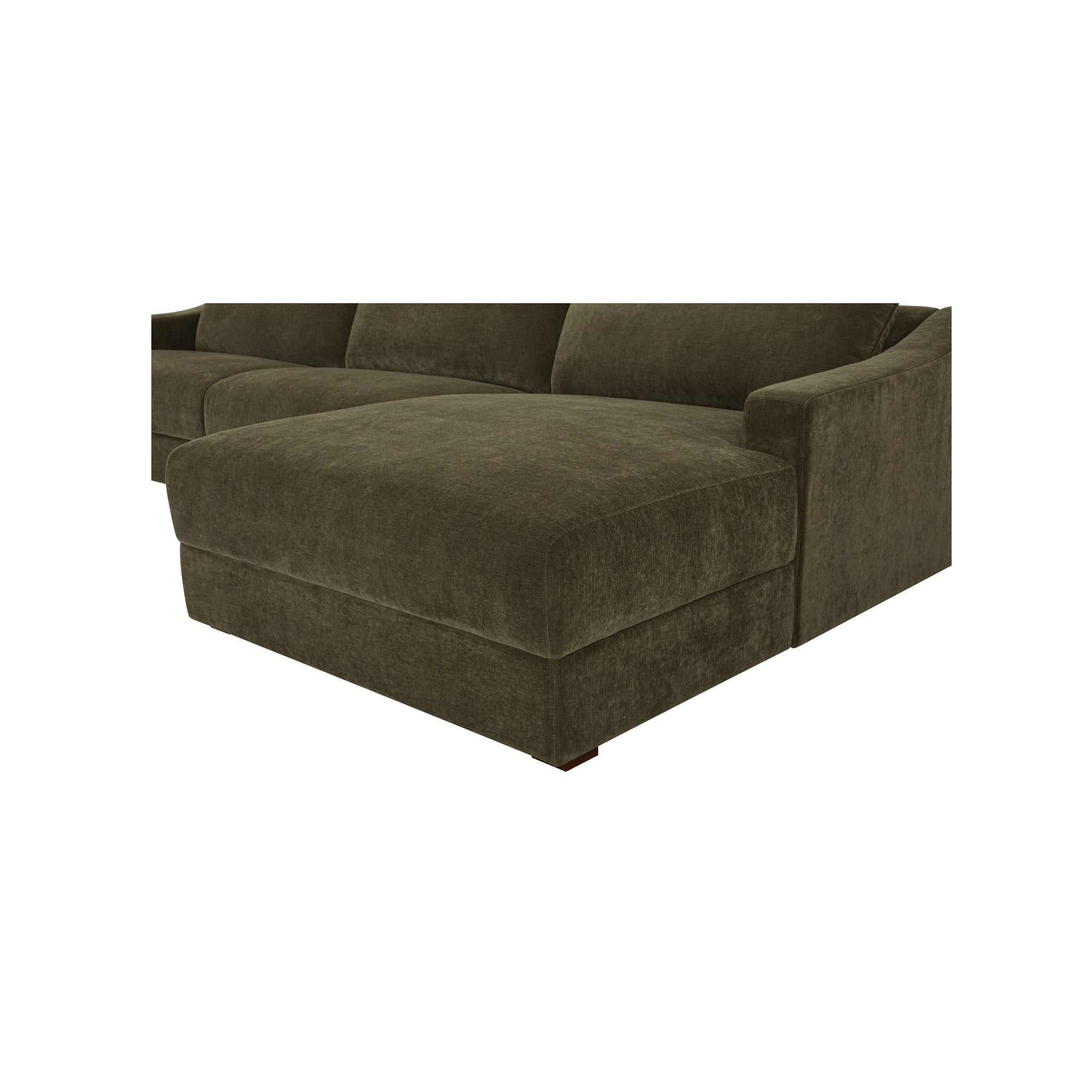 Moes Farrow Sectional Cedar Green Right FO-1058-27-R-0