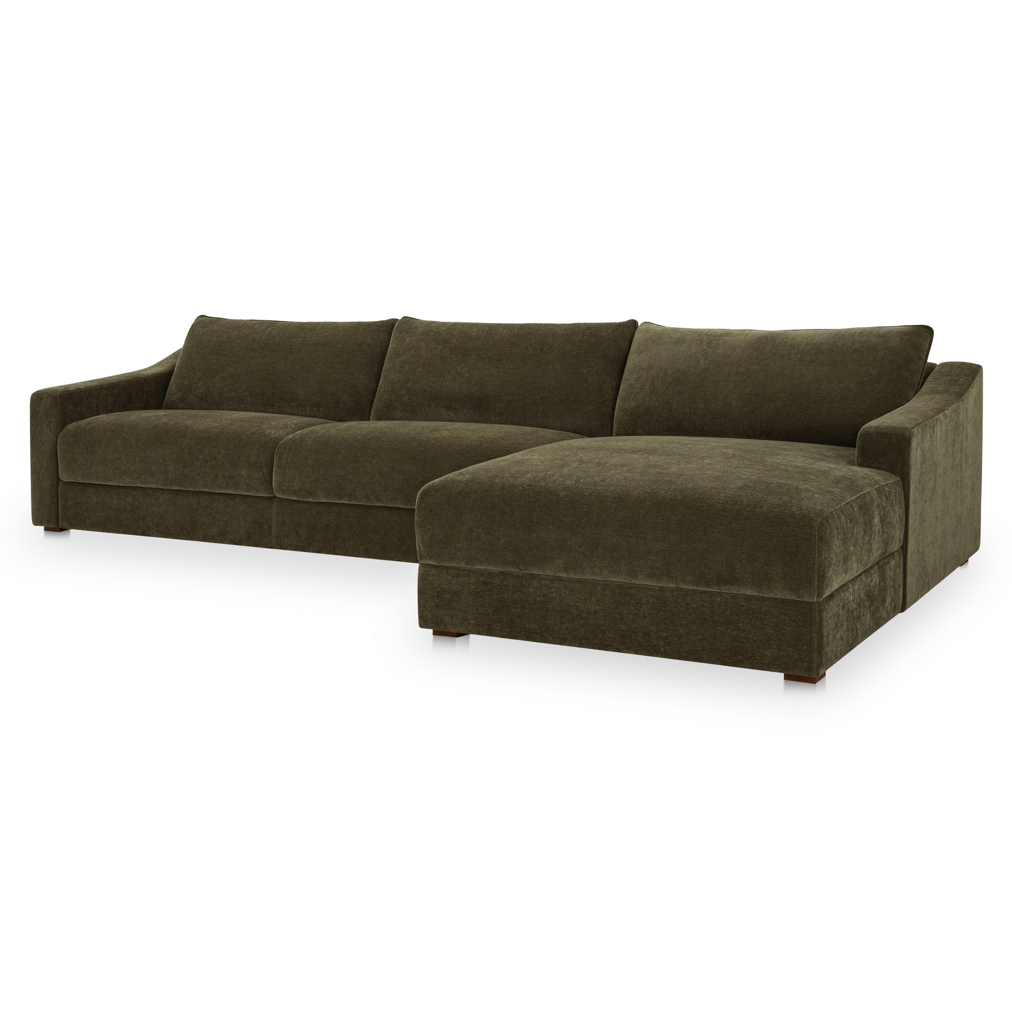 Moes Farrow Sectional Cedar Green Right FO-1058-27-R-0