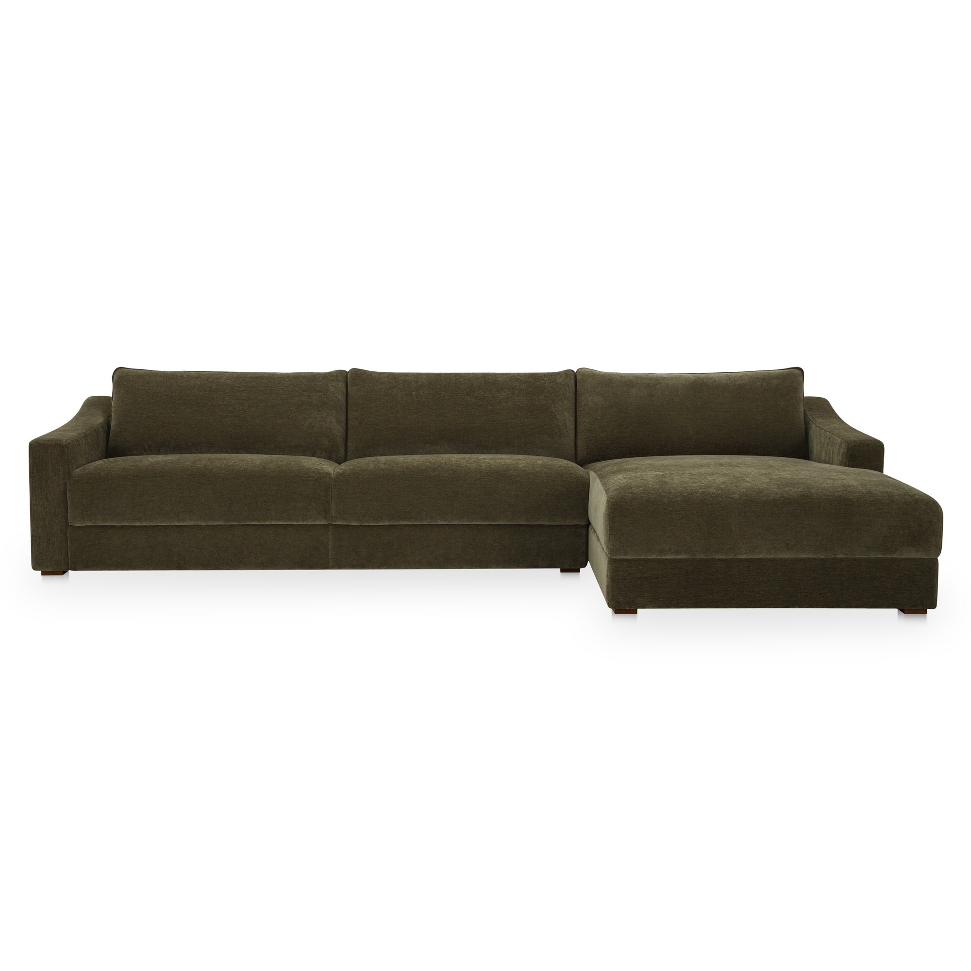 Moes Farrow Sectional Cedar Green Right FO-1058-27-R-0