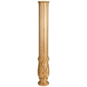 Hardware Resources 5" D x 35" H Alder Acanthus Fireplace Column