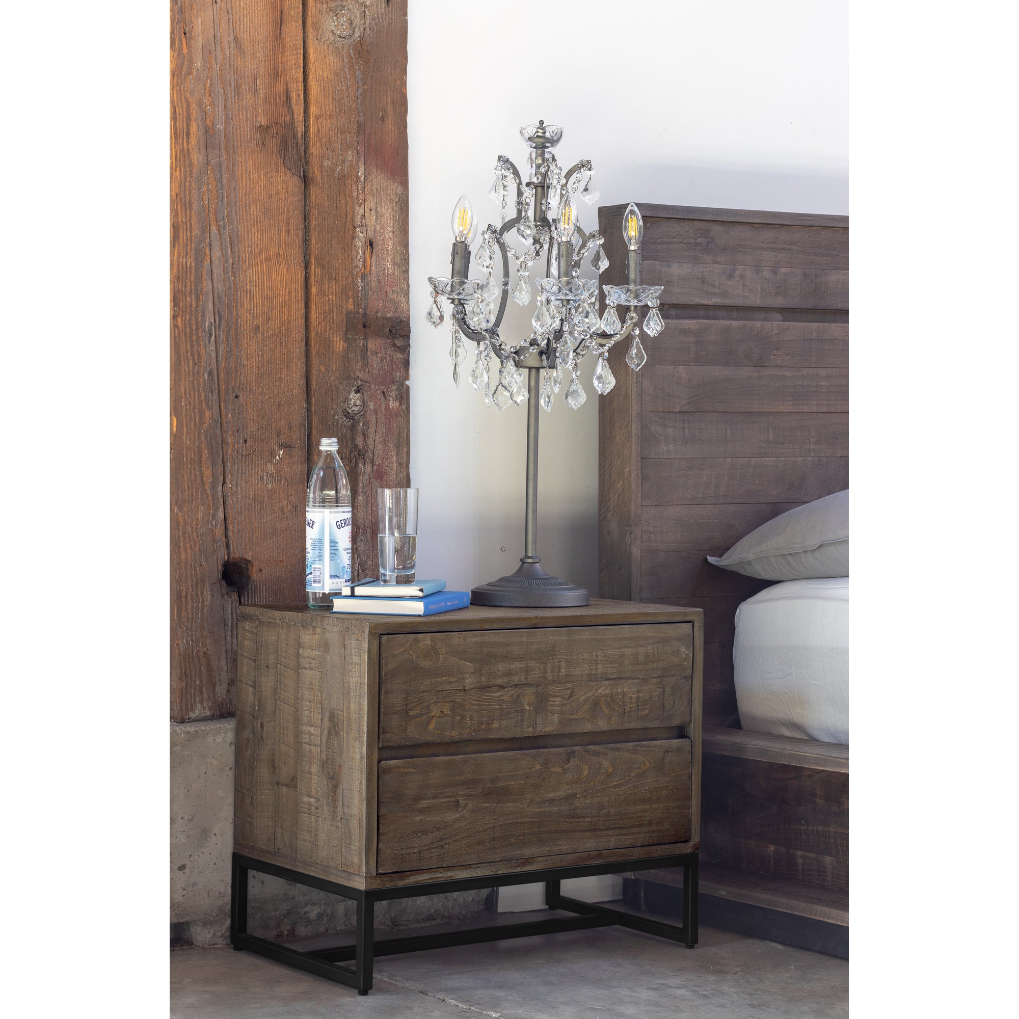 Moes Elena Nightstand Light Brown FR-1013-21