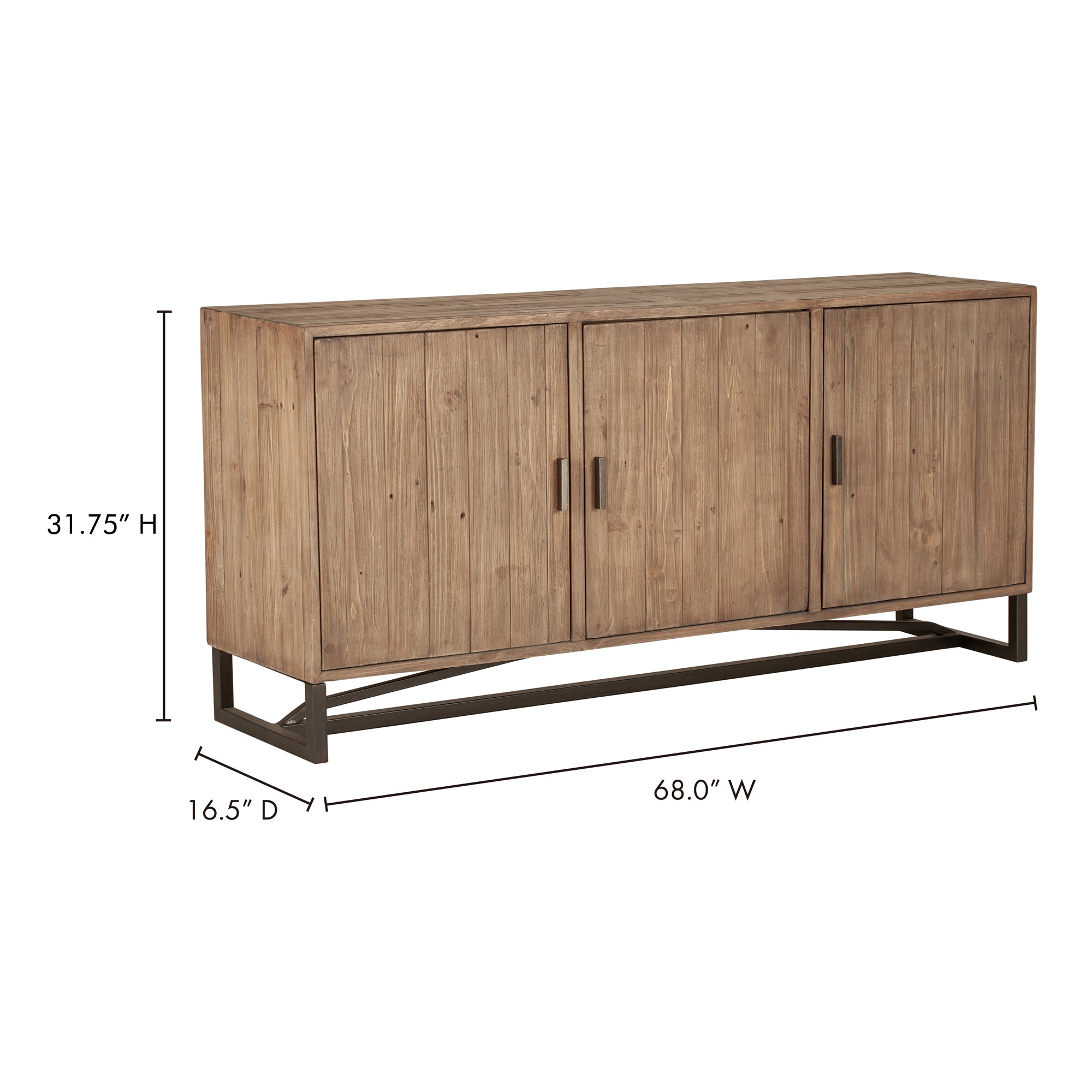 Moes Sierra Sideboard Natural FR-1019-23