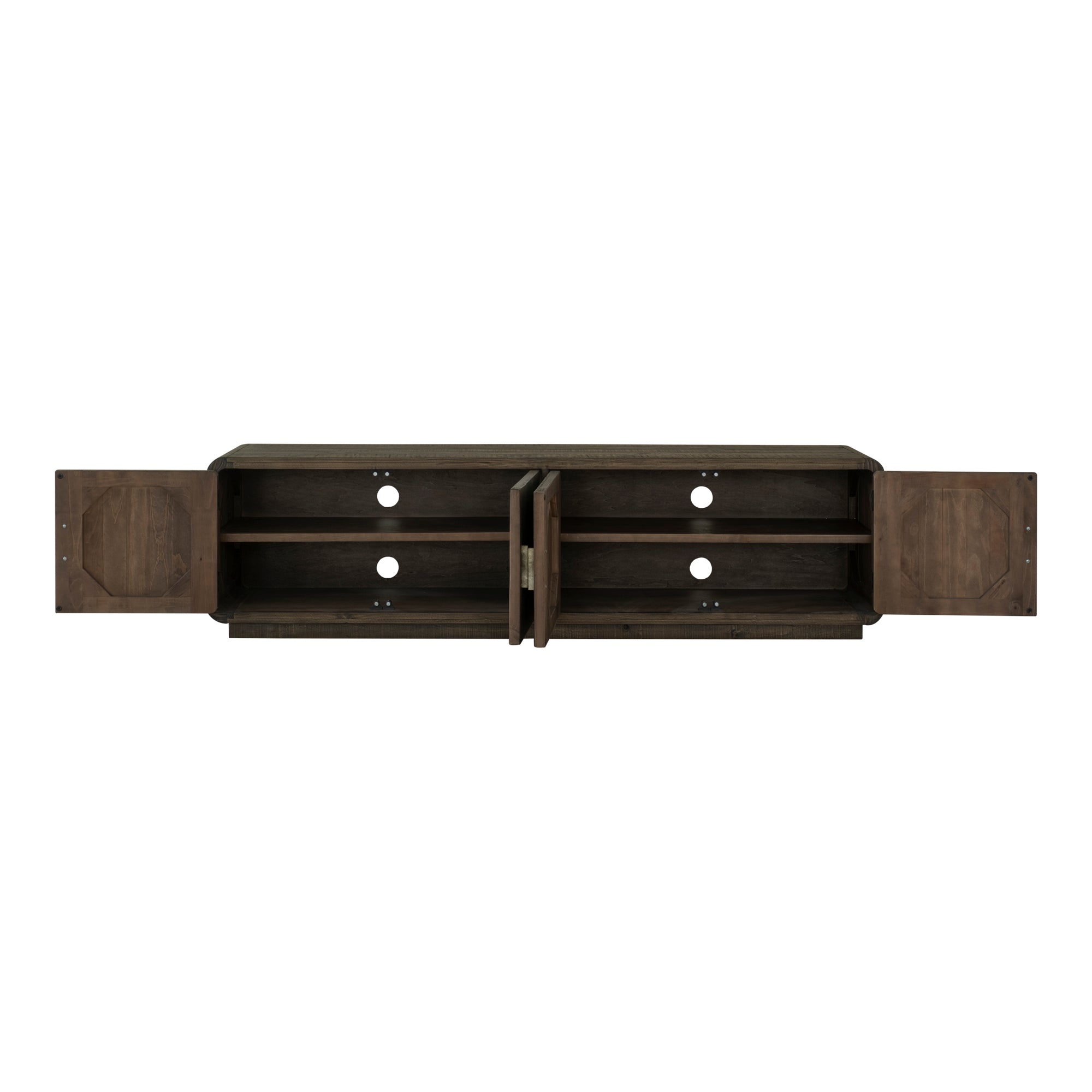 Moes Monterey Media Cabinet Aged Brown FR-1027-29