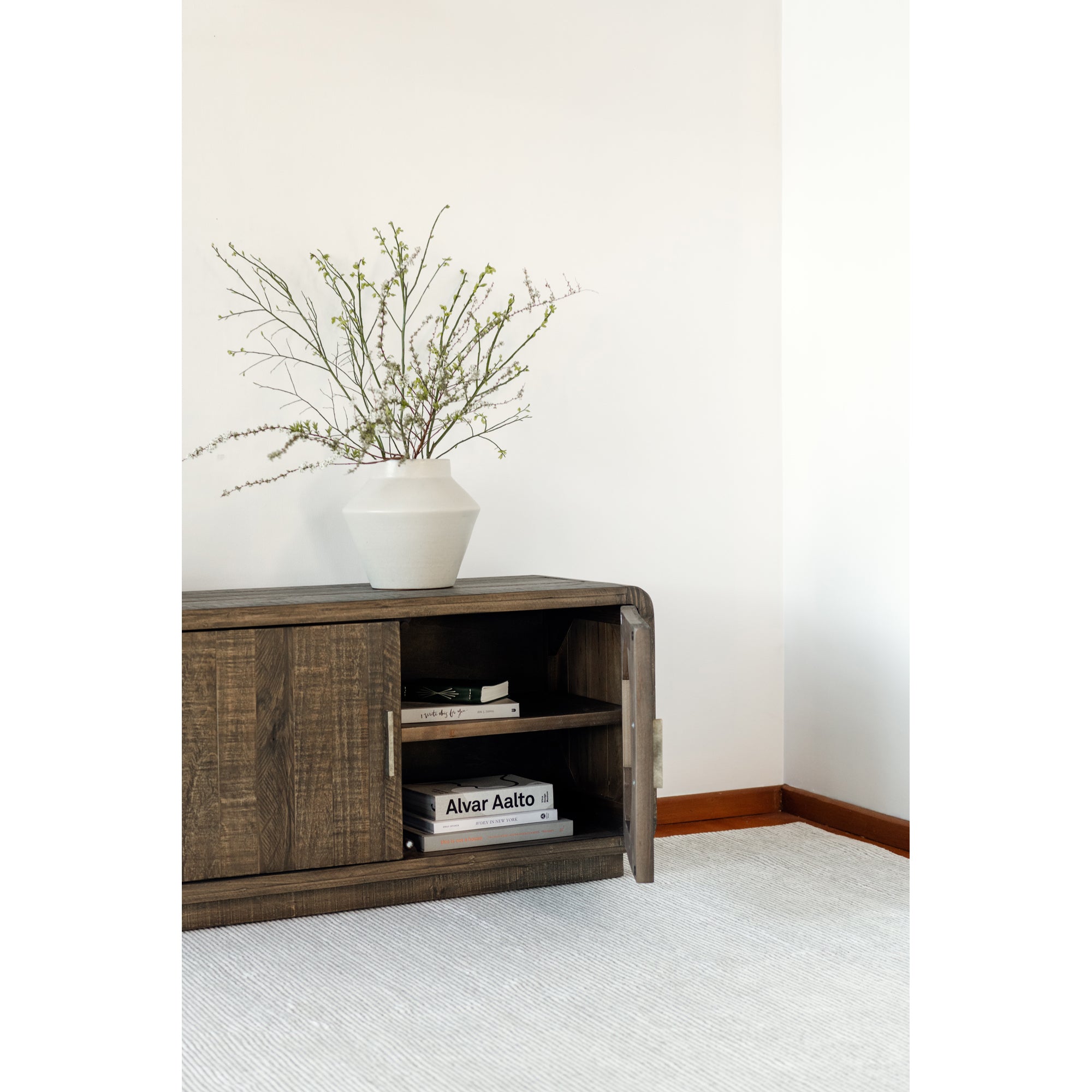 Moes Monterey Media Cabinet Aged Brown FR-1027-29