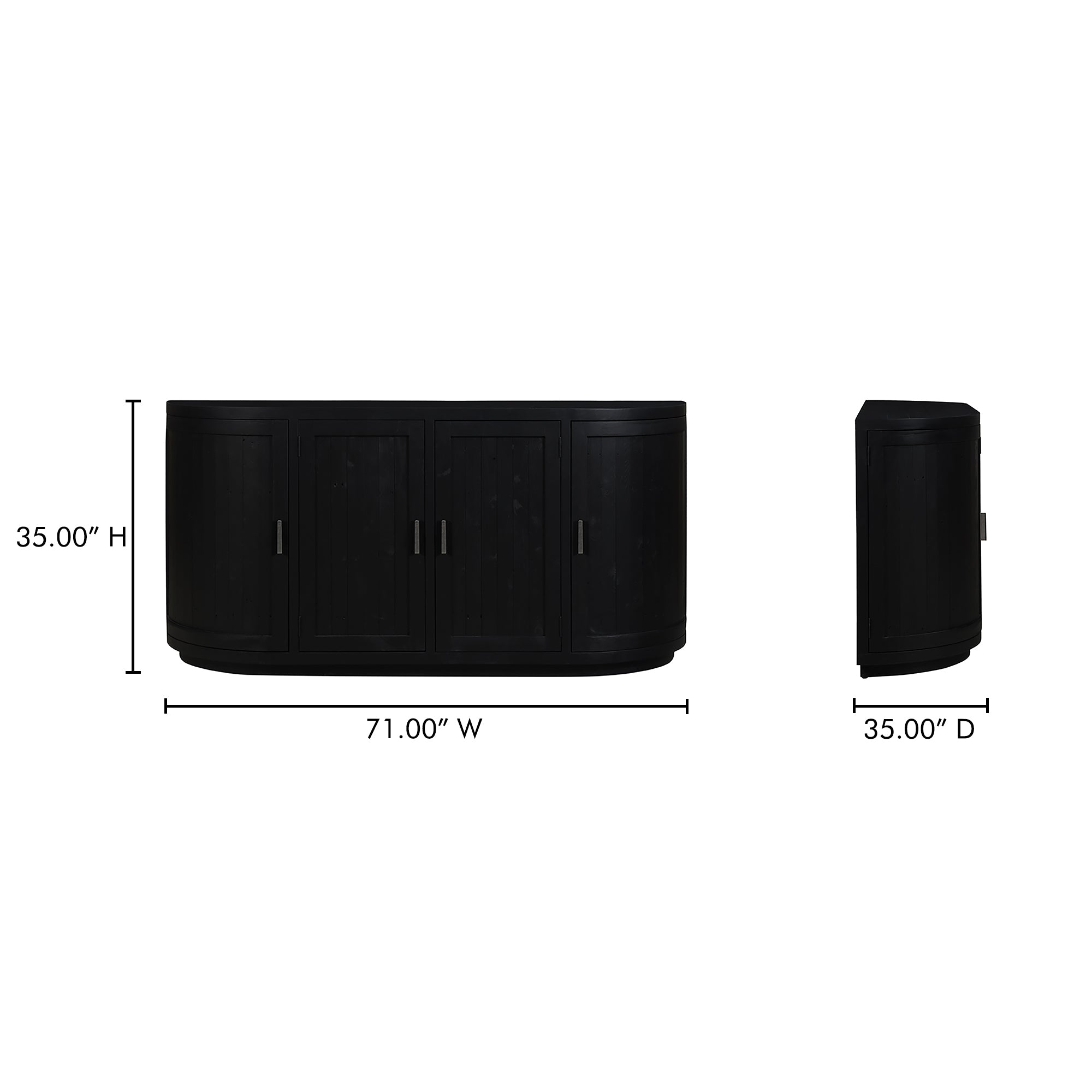 Moes Nicola Sideboard Black FR-1044-02