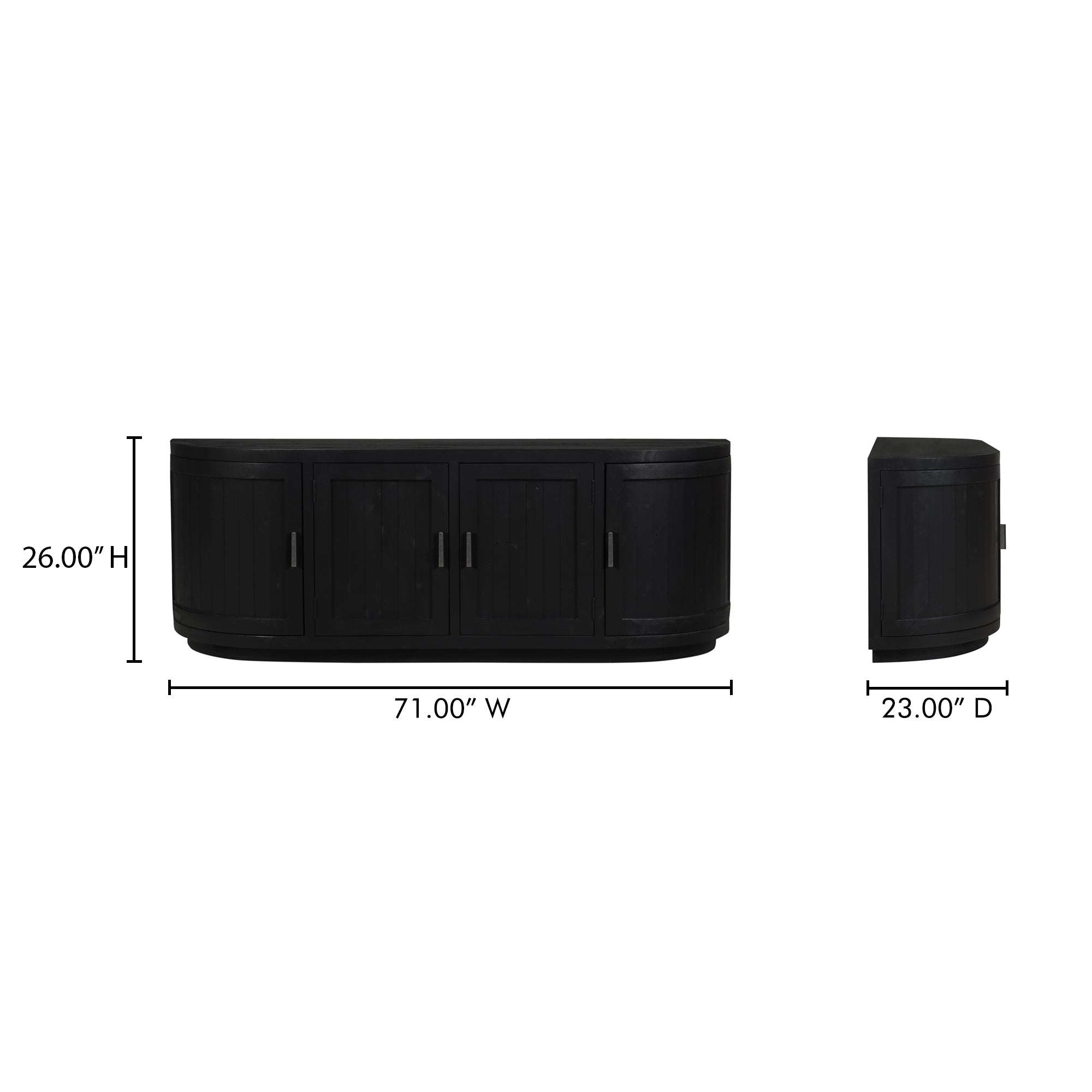 Moes Nicola Media Cabinet Black FR-1045-02