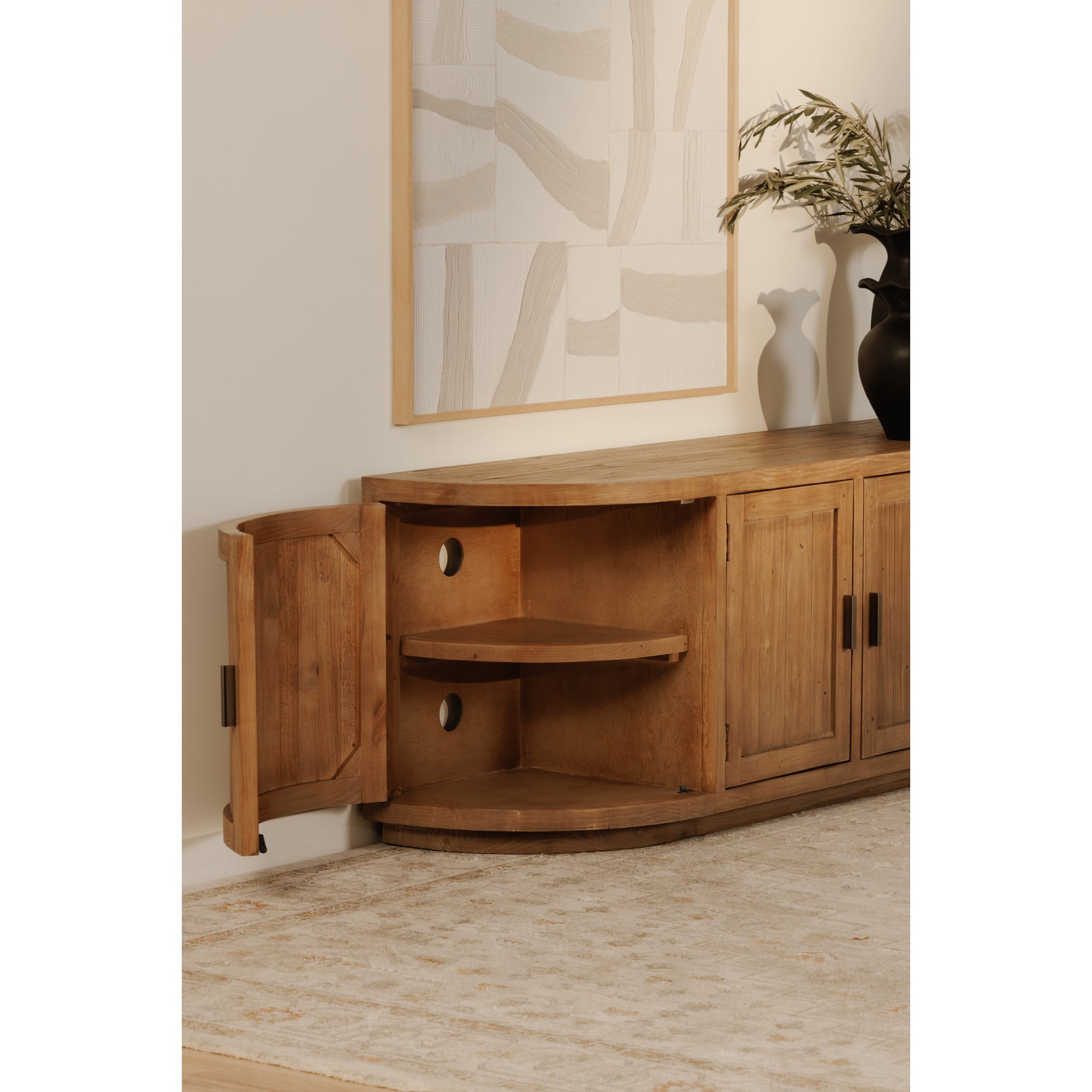 Moes Nicola Media Cabinet Natural FR-1045-23