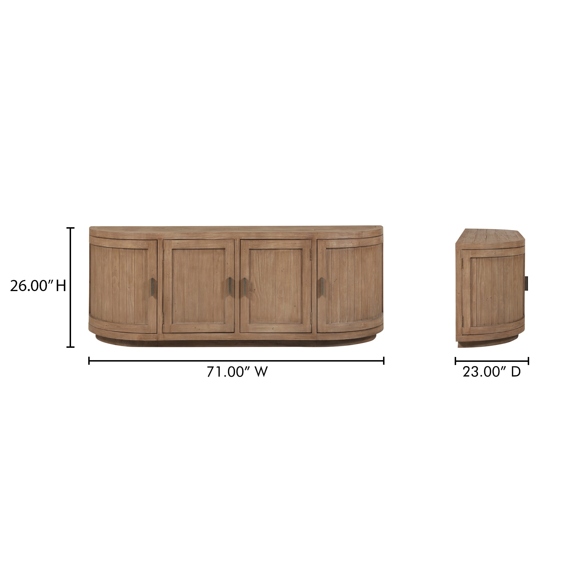 Moes Nicola Media Cabinet Natural FR-1045-23