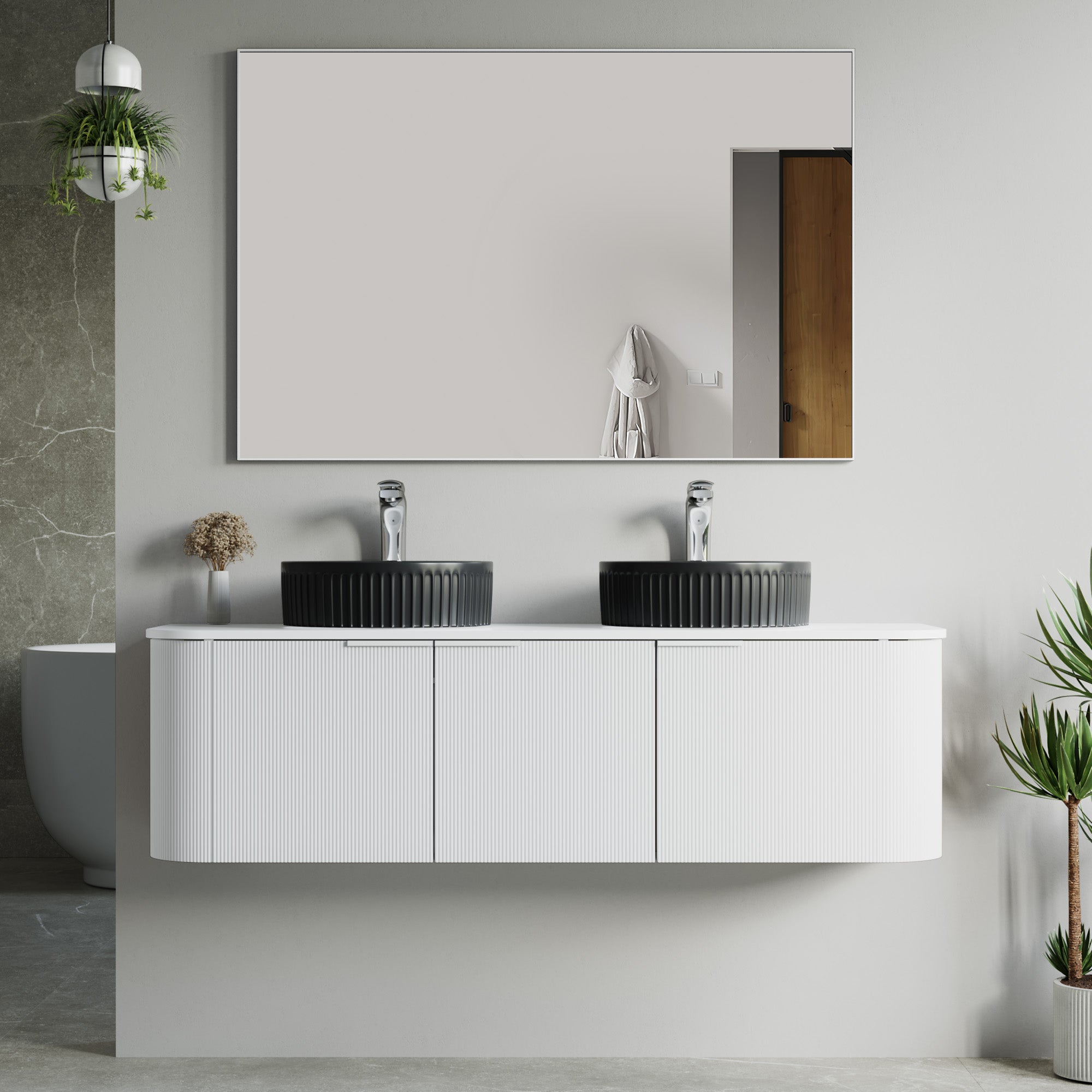 032 Series - 60 Inch Vanity - Cabinet Combination - Double Sinks