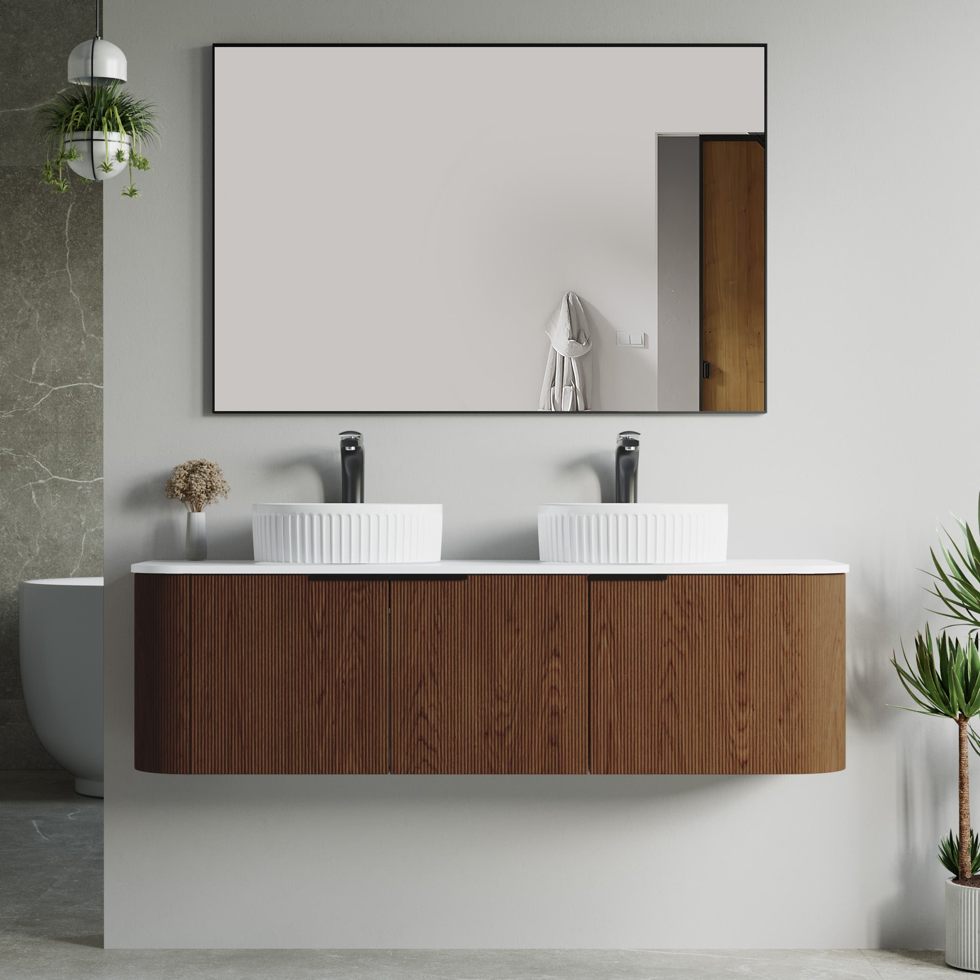 032 Series - 60 Inch Vanity - Cabinet Combination - Double Sinks