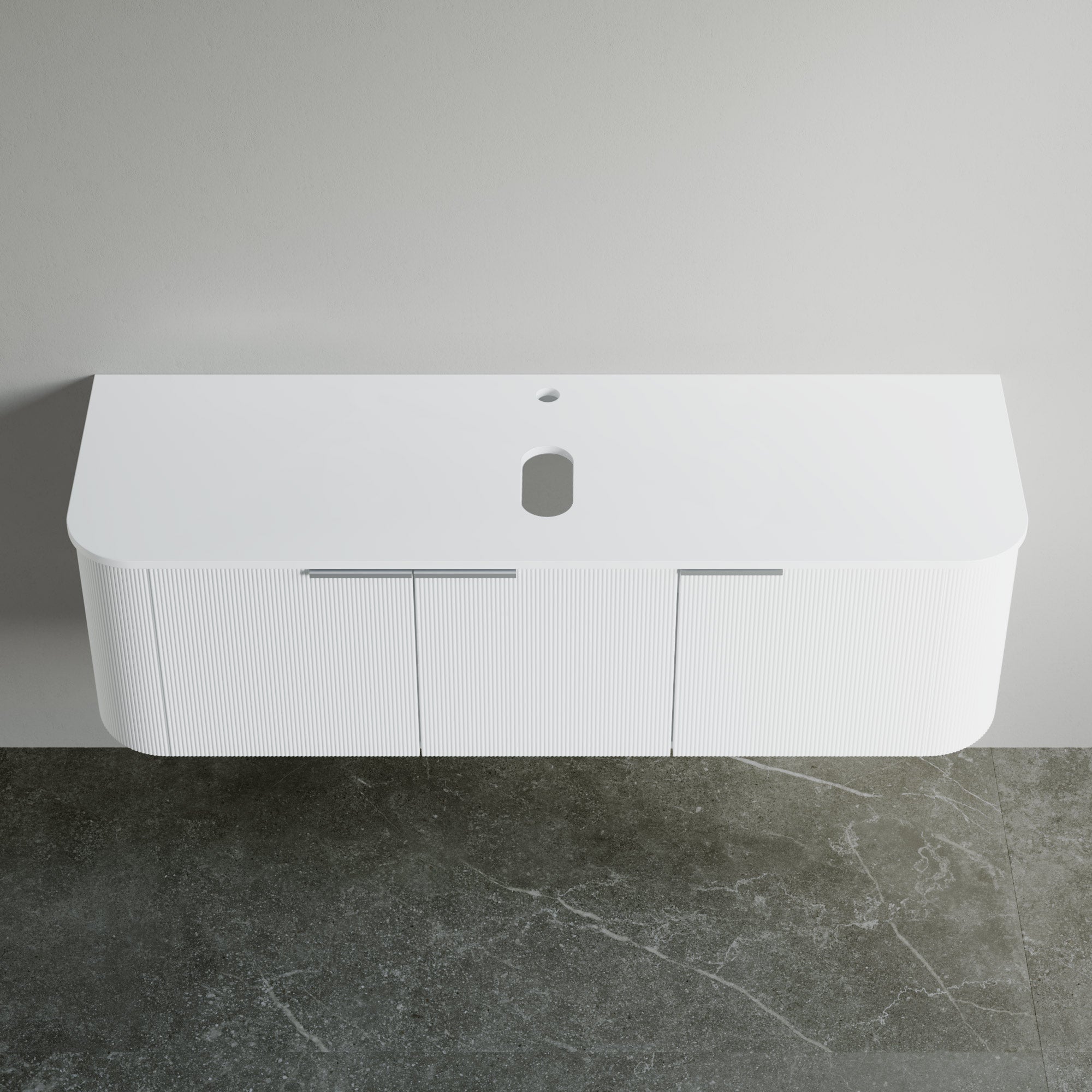 Sintered Stone Rounded Vessel Sink Top-000 6018 01CRS