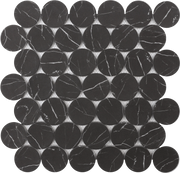 Roca Rockart – Nero Marquina Dots (12"x12" Mosaic)