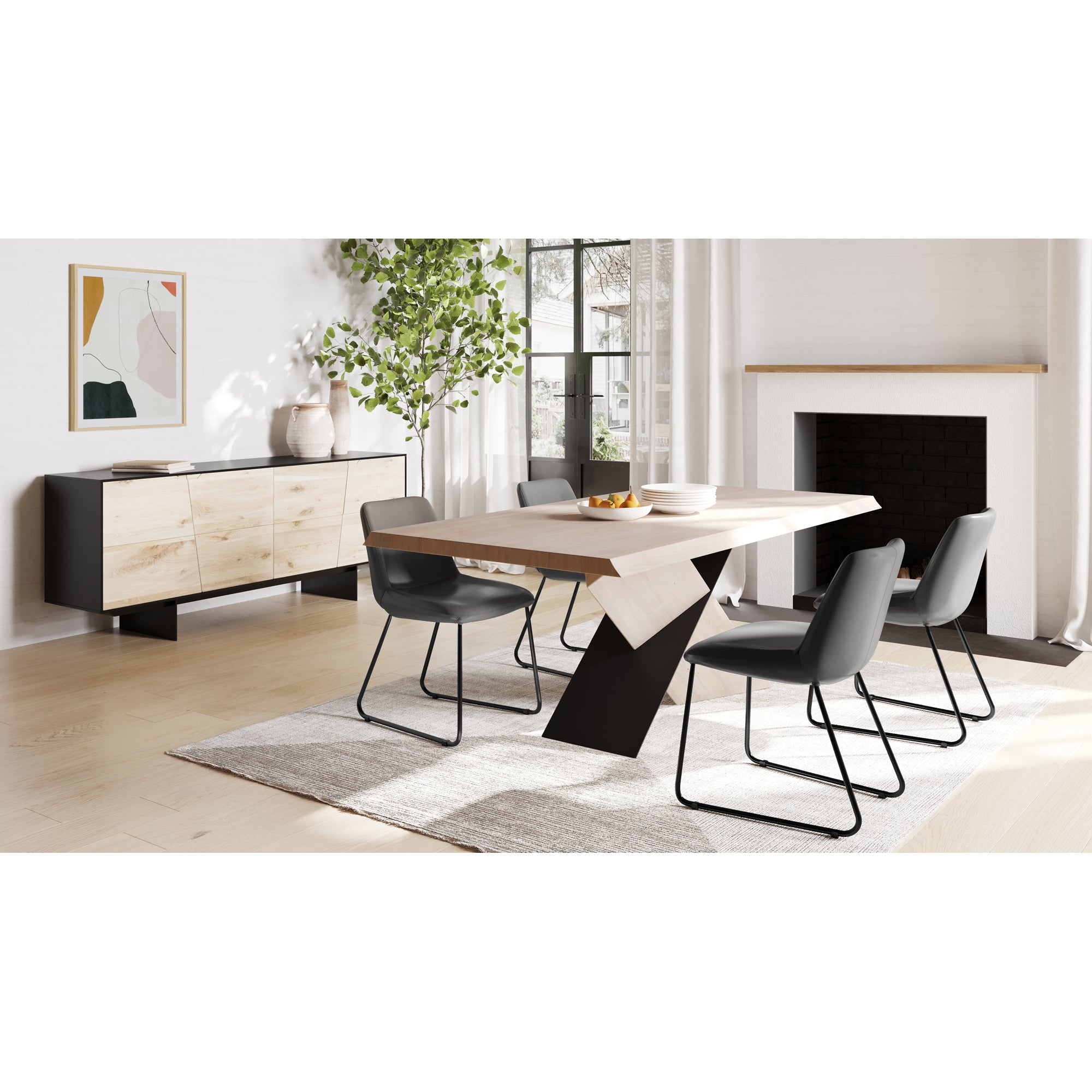 Moes Instinct Dining Table Natural FZ-1003-24-0
