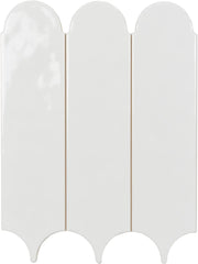 Feathers White Ice 3"x12" Bright